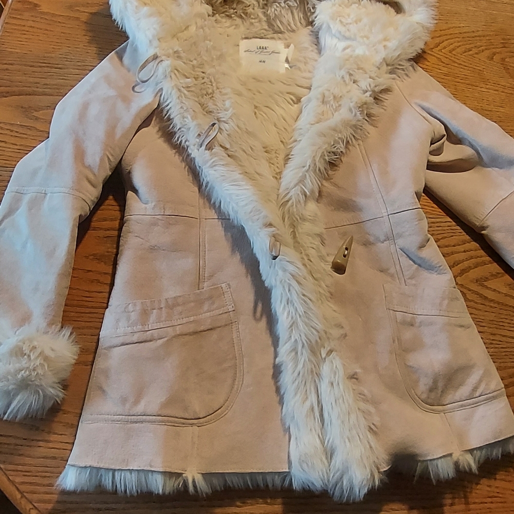 H&M suede leather